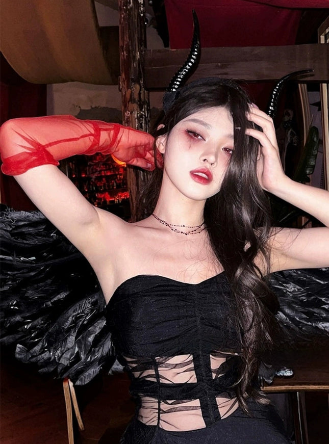 Demon Chic Horn & Mesh Glove