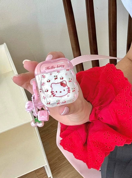Cherry Blossom Meow AirPods Case