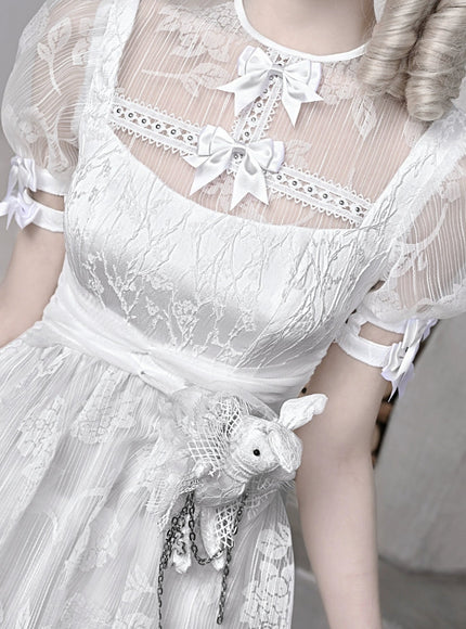 White Lace Doll Dress