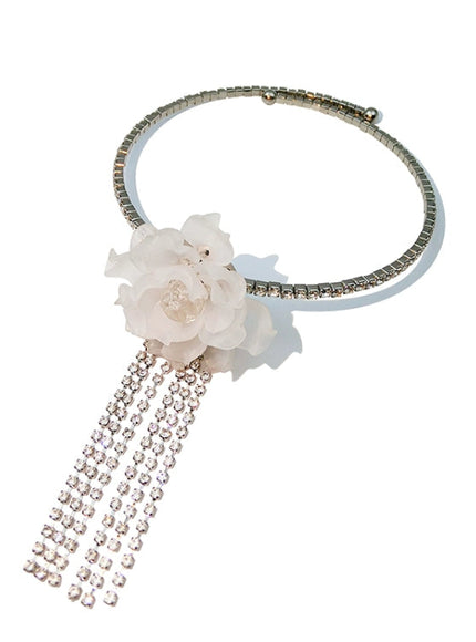 Crystal Bloom Drop Choker