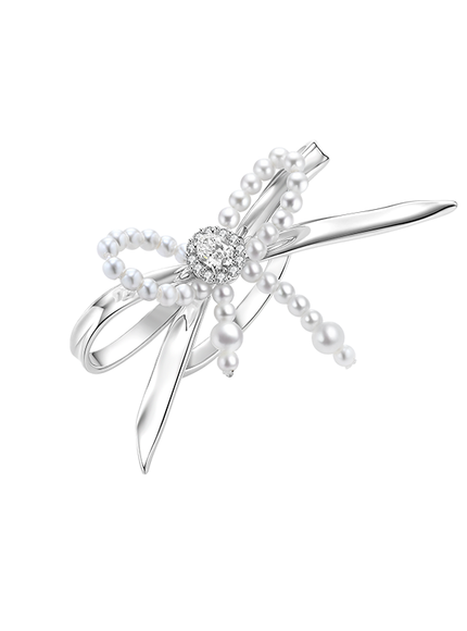 Pearl Lustre Tie Open Ring