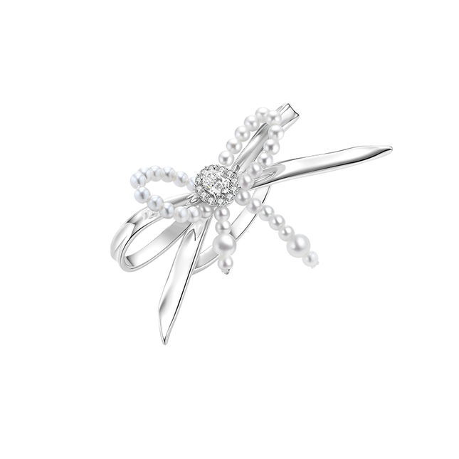 Pearl Lustre Tie Open Ring