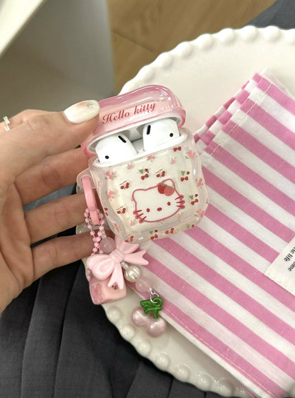 Cherry Blossom Meow AirPods Case