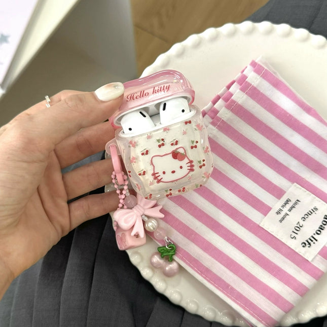 Cherry Blossom Meow AirPods Case