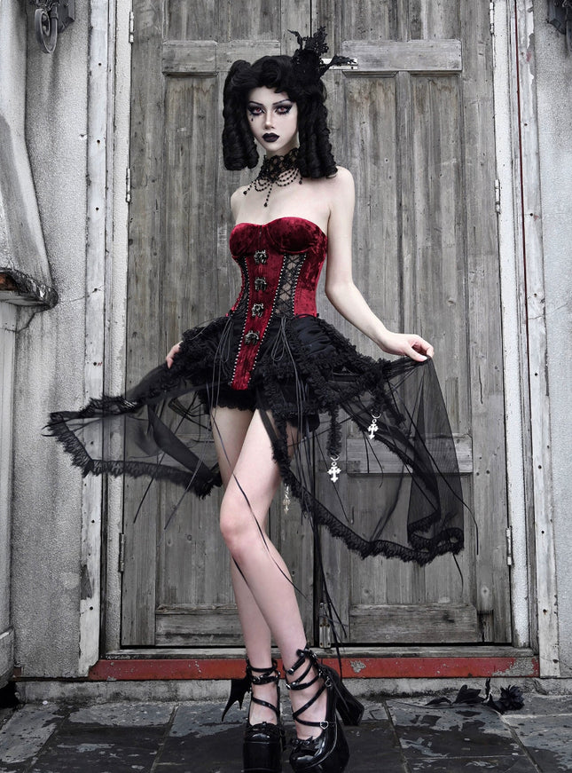Blood Opera Corset & Birdcage & Mesh Hem Set