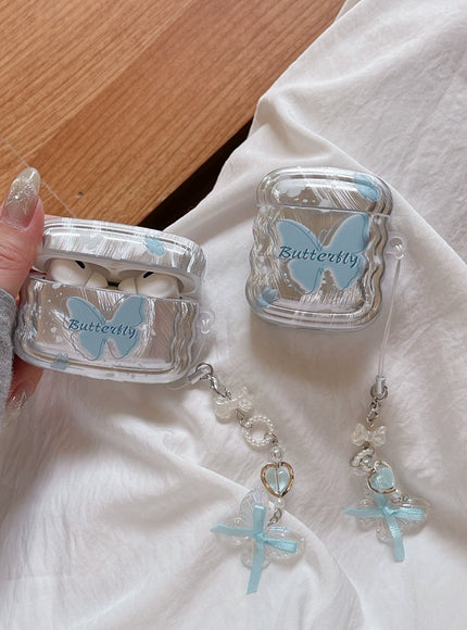 Blue Butterfly Dream AirPods Case