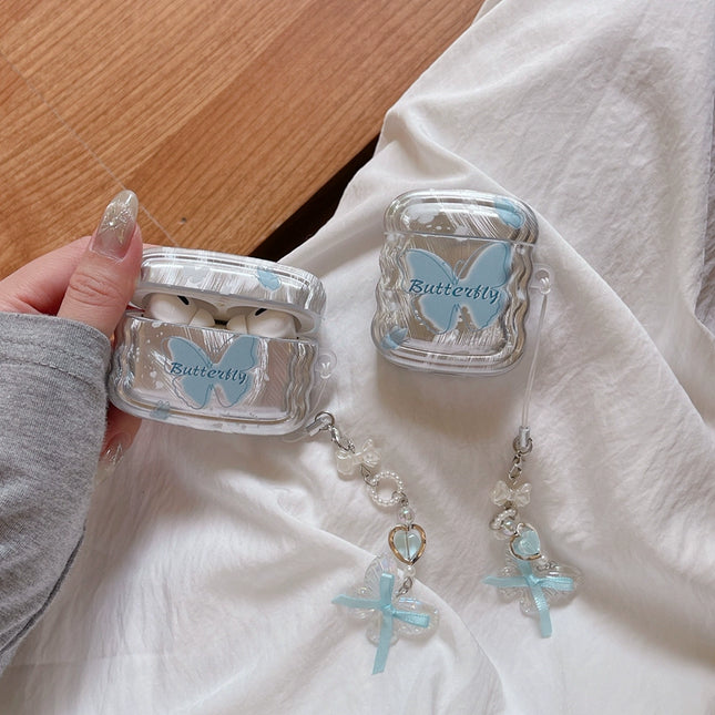 Blue Butterfly Dream AirPods Case