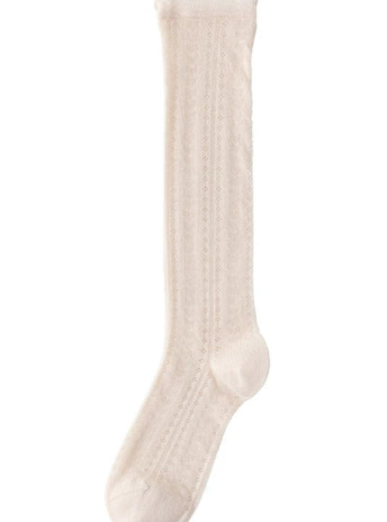 Lumi Soft See-through Ribbed Crew Socks