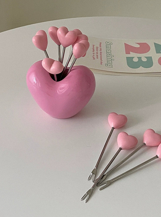 Heart Bloom Dessert Fork Set