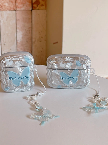 Blue Butterfly Dream AirPods Case