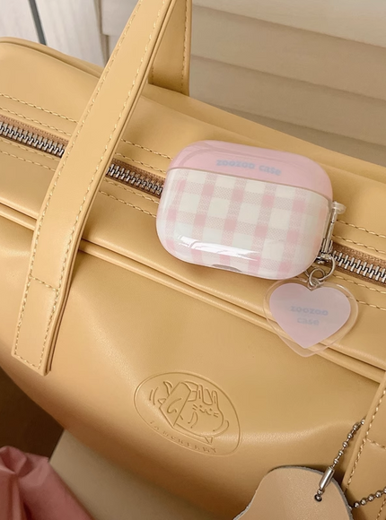 Pink Picnic Heart AirPods Case