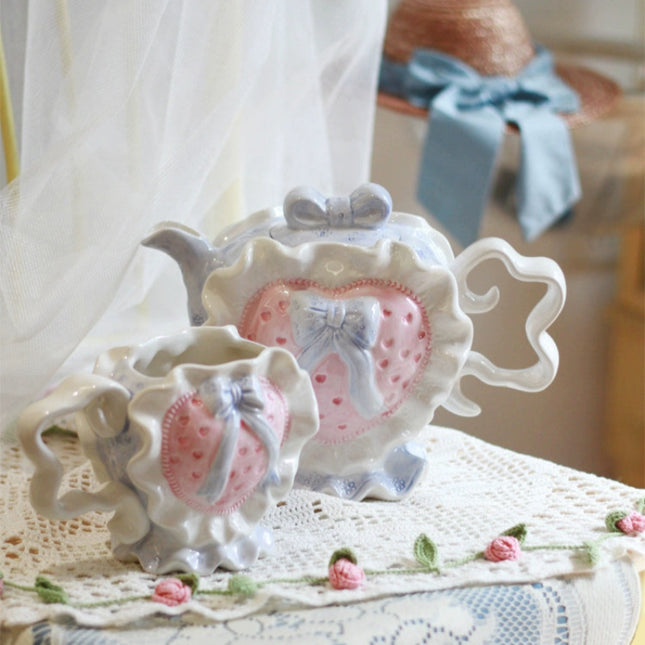 Lullaby Bow Teapot/Cup/Plate