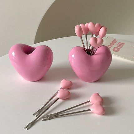 Heart Bloom Dessert Fork Set