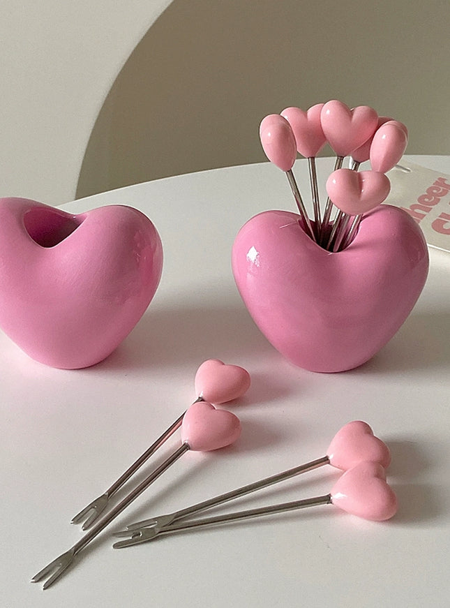 Heart Bloom Dessert Fork Set