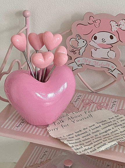 Heart Bloom Dessert Fork Set