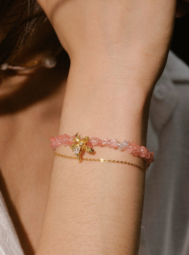 Blossom Crystal Flower Bracelet