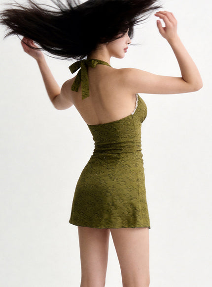 Vintage Olive Swimdress
