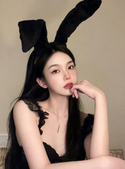 Fluffy Bunny Ear Headband