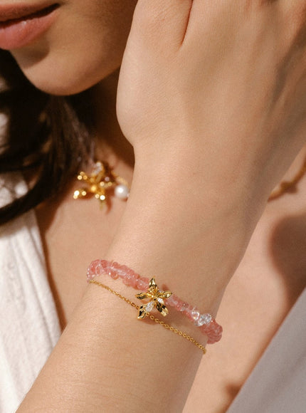 Blossom Crystal Flower Bracelet