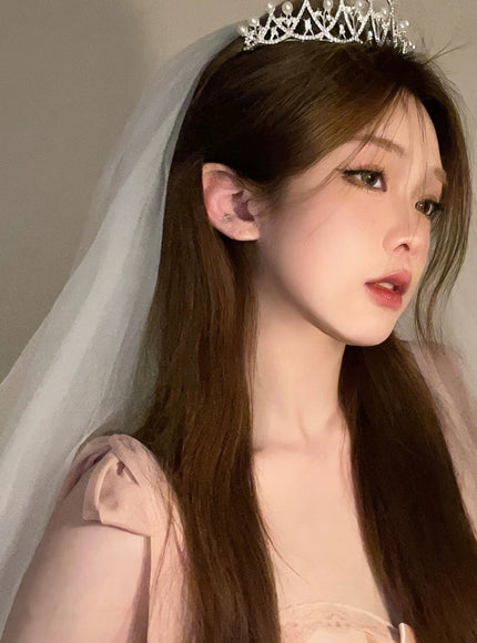 Queens Whisper Veil Tiara Set