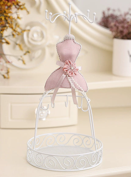 Ribbon Dress Mannequin Jewelry Stand