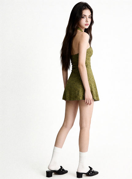 Vintage Olive Swimdress