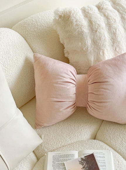 Soft Velvet Bow Cushion