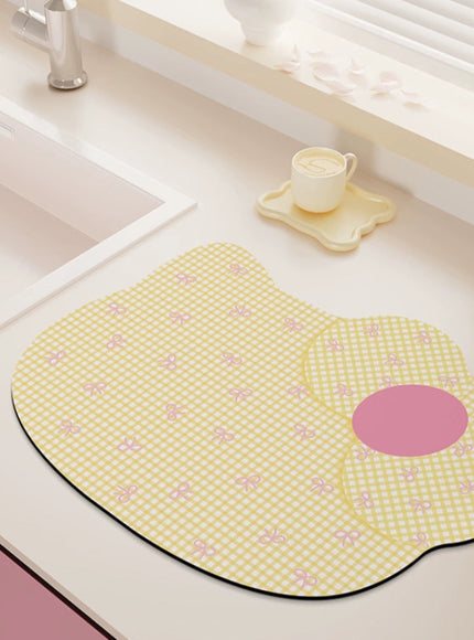 Cutie Meow Kitchen Mat
