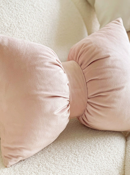 Soft Velvet Bow Cushion