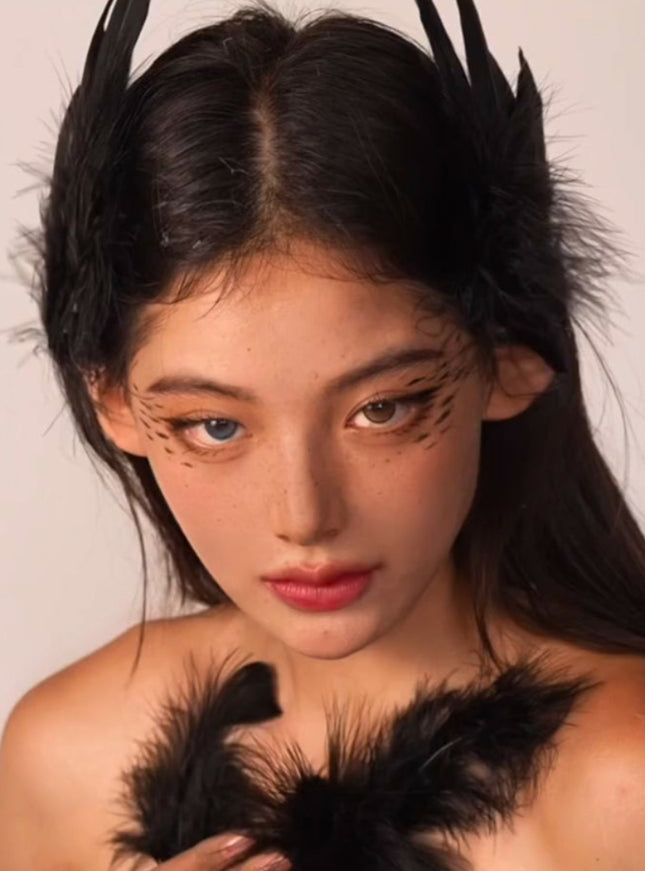 Black Angel Wing Hair Clips