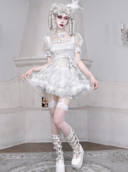White Lace Doll Dress
