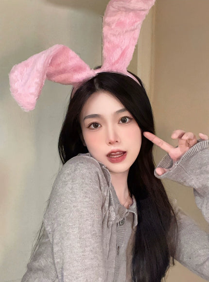 Fluffy Bunny Ear Headband