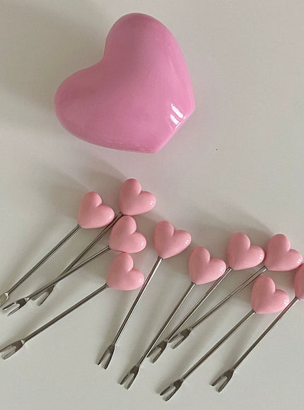 Heart Bloom Dessert Fork Set