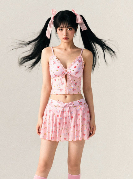 Ballet Strawberry Bikini Set
