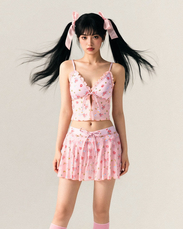 Ballet Strawberry Bikini Set
